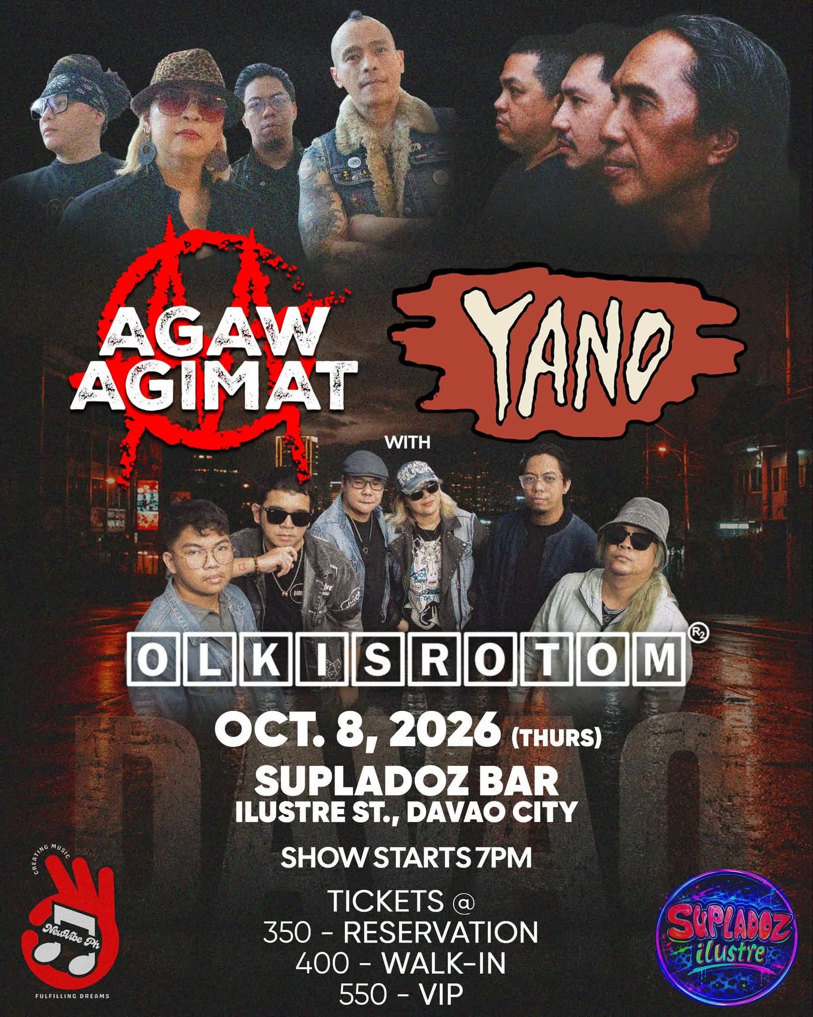 Agaw Agimat x Yano with Olkisrotom October 8 2026 at Supladoz 2.0