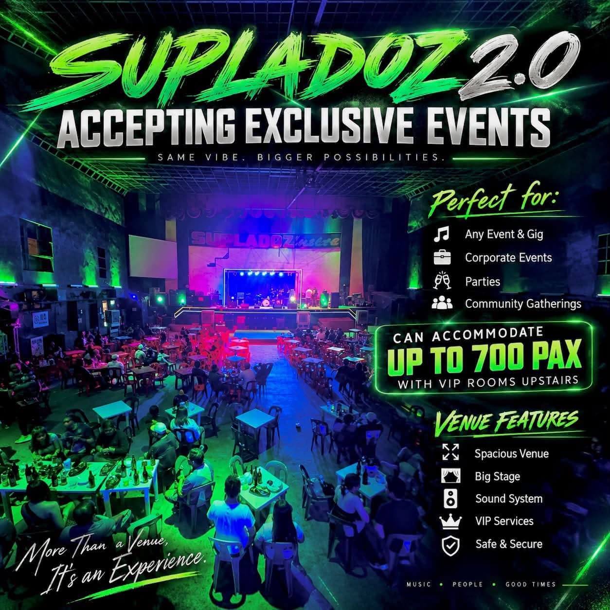 Supladoz 2.0 exclusive events poster